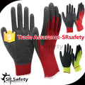 SRSAFETY 10G acrylic latex coated safety working gloves winter gloves latex dipped gloves